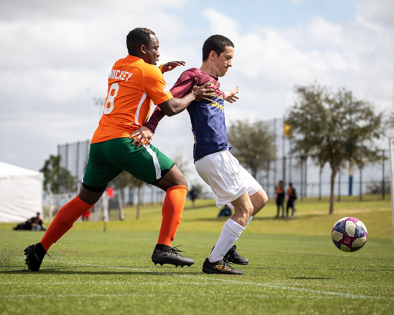 Soccer Players Running