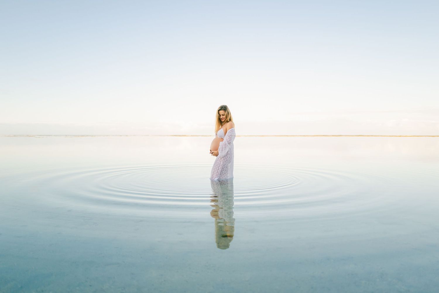 Photographie grossesse plage