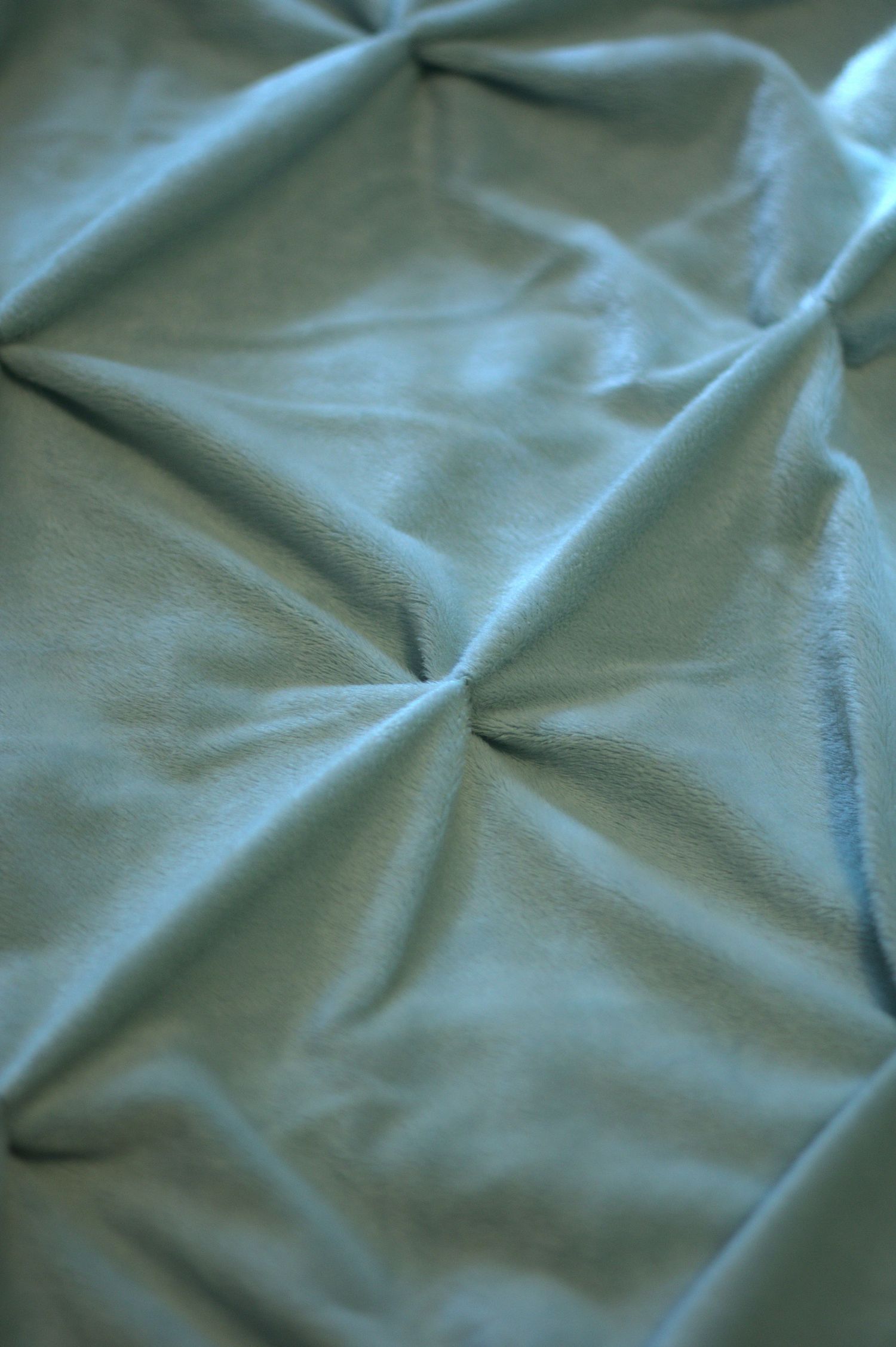 Blue Ruched Blanket