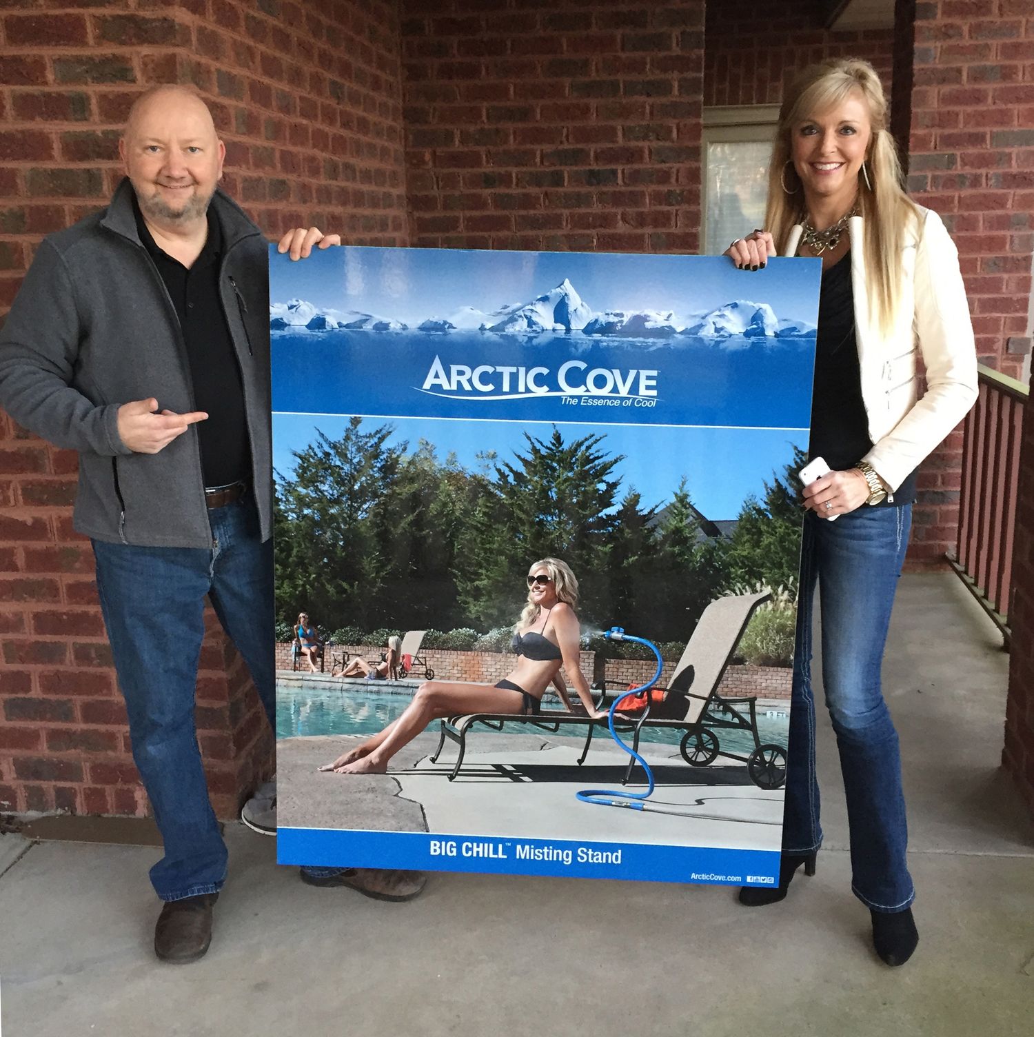 Photograph with model of Arctic Cove product
©Photography by John Talbert LLC