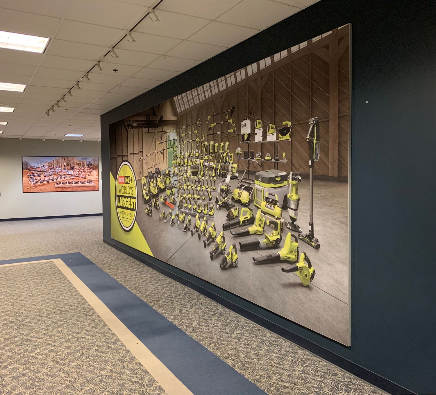 Large presentation of all Ryobi battery outdoor tools
©Photography by John Talbert LLC