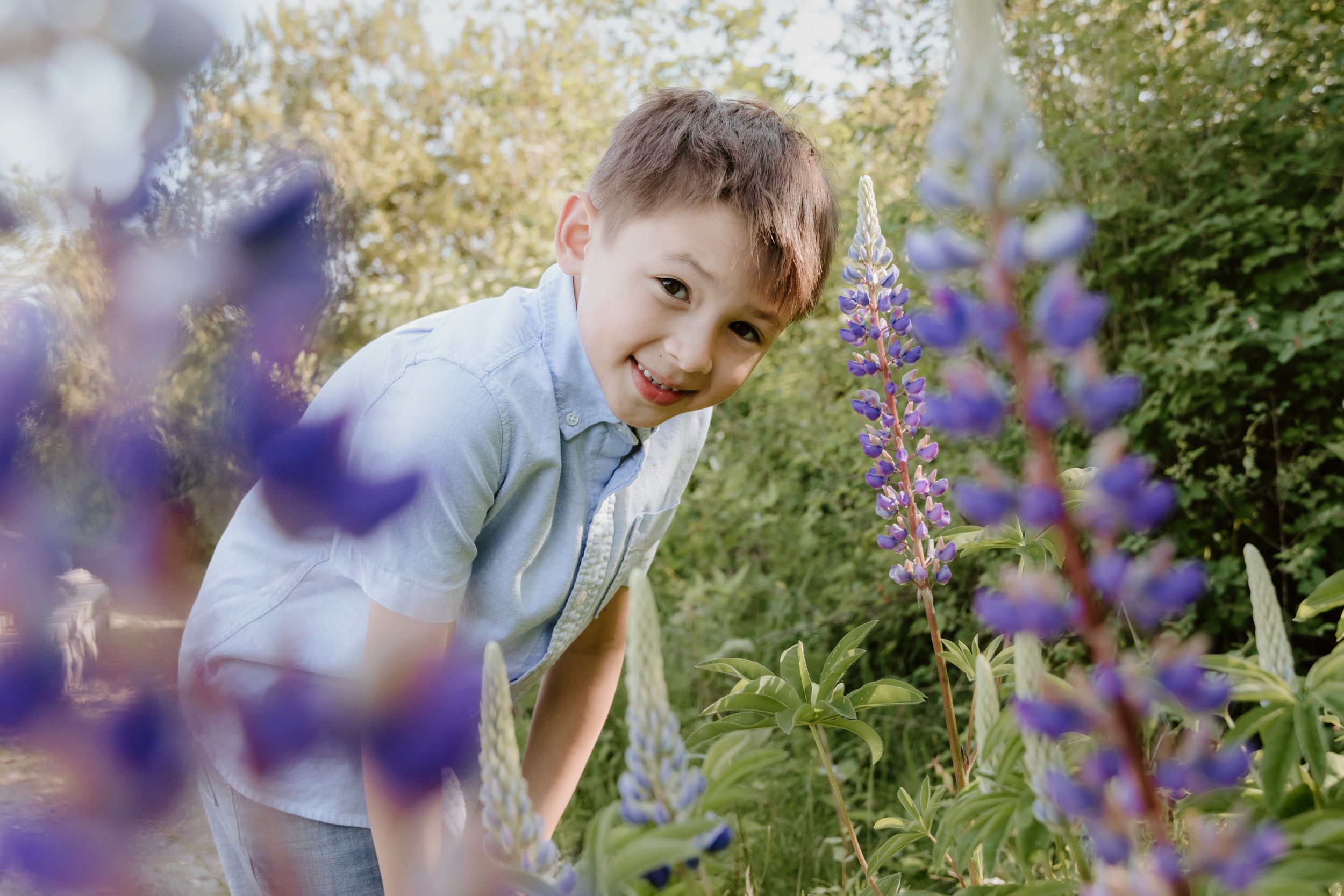 Family Photography with Wildflowers in Seattle