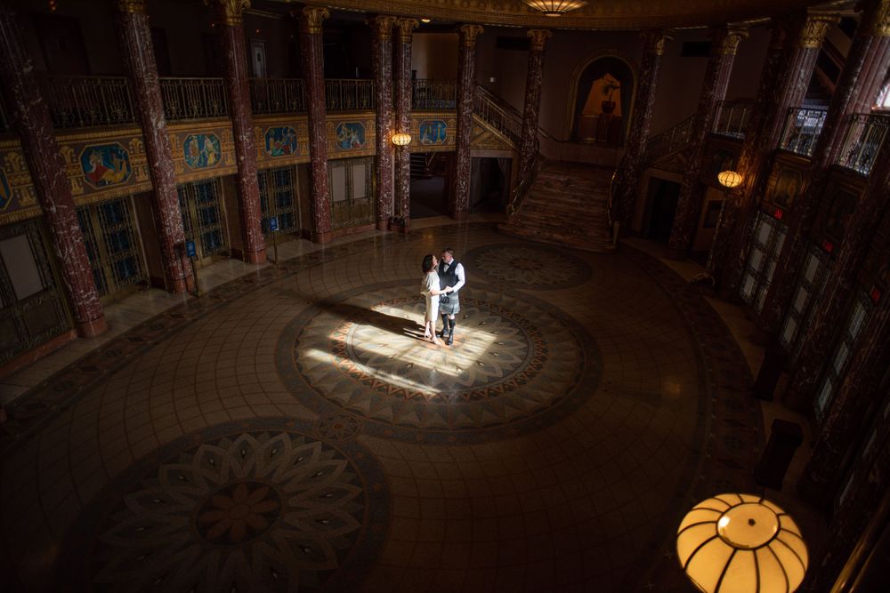 Severance Hall, Cleveland, Ohio, grand lobby, natural light wedding photography