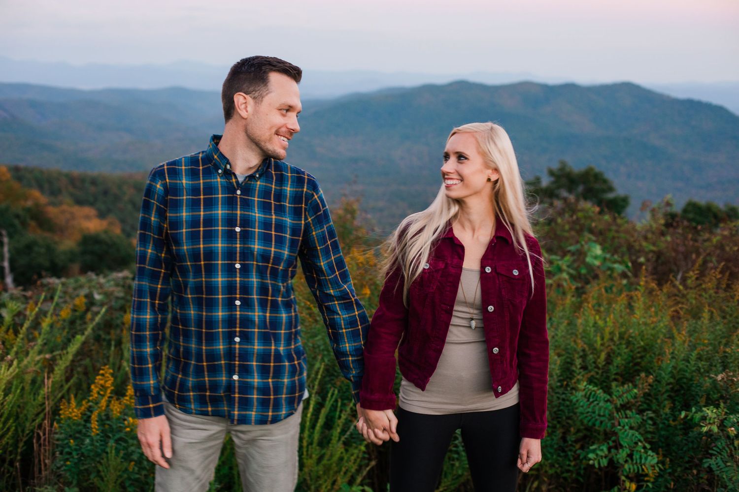 Asheville Blue Ridge NC engagement proposal photographer