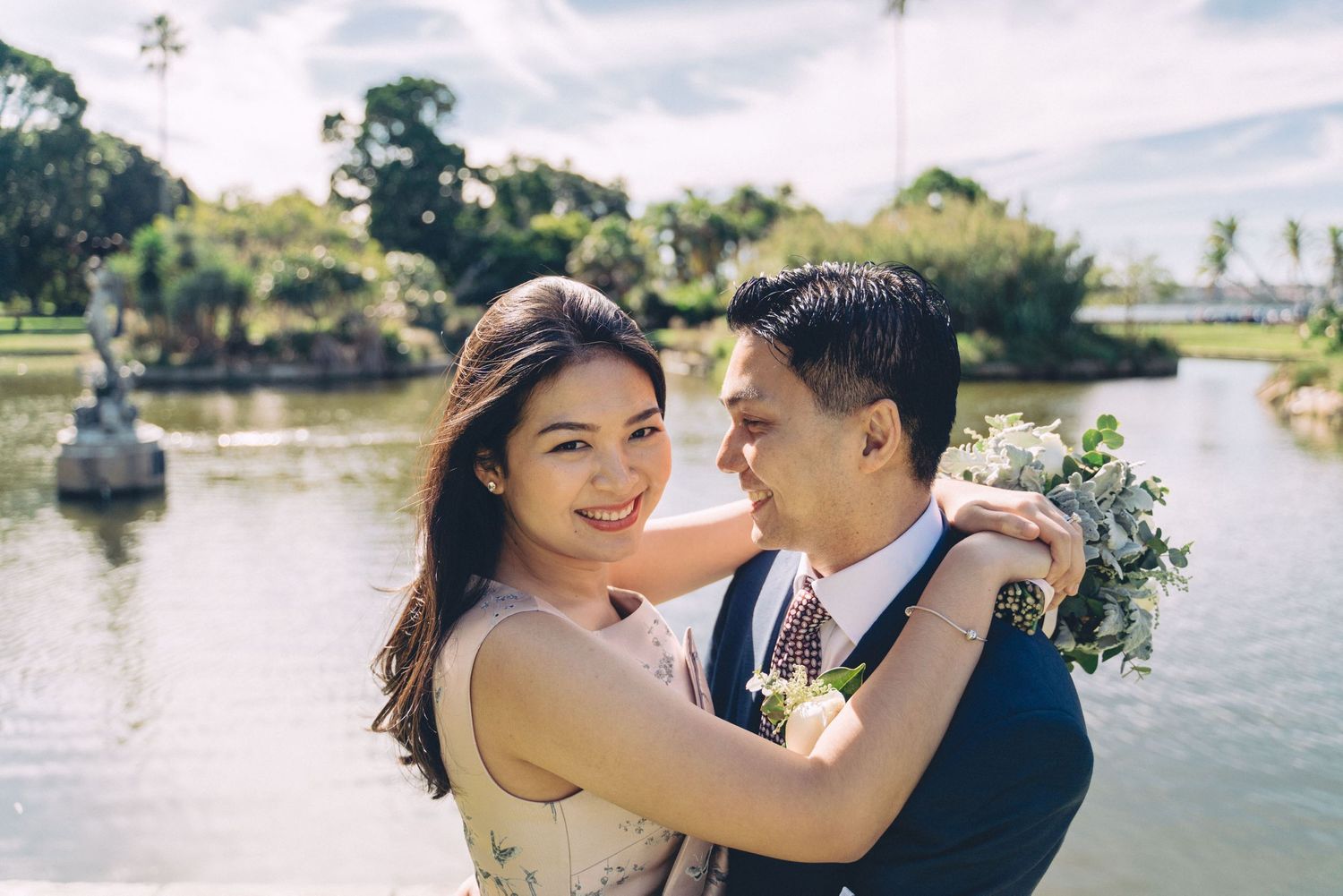 sydney botanical garden wedding capture by Bill Chen