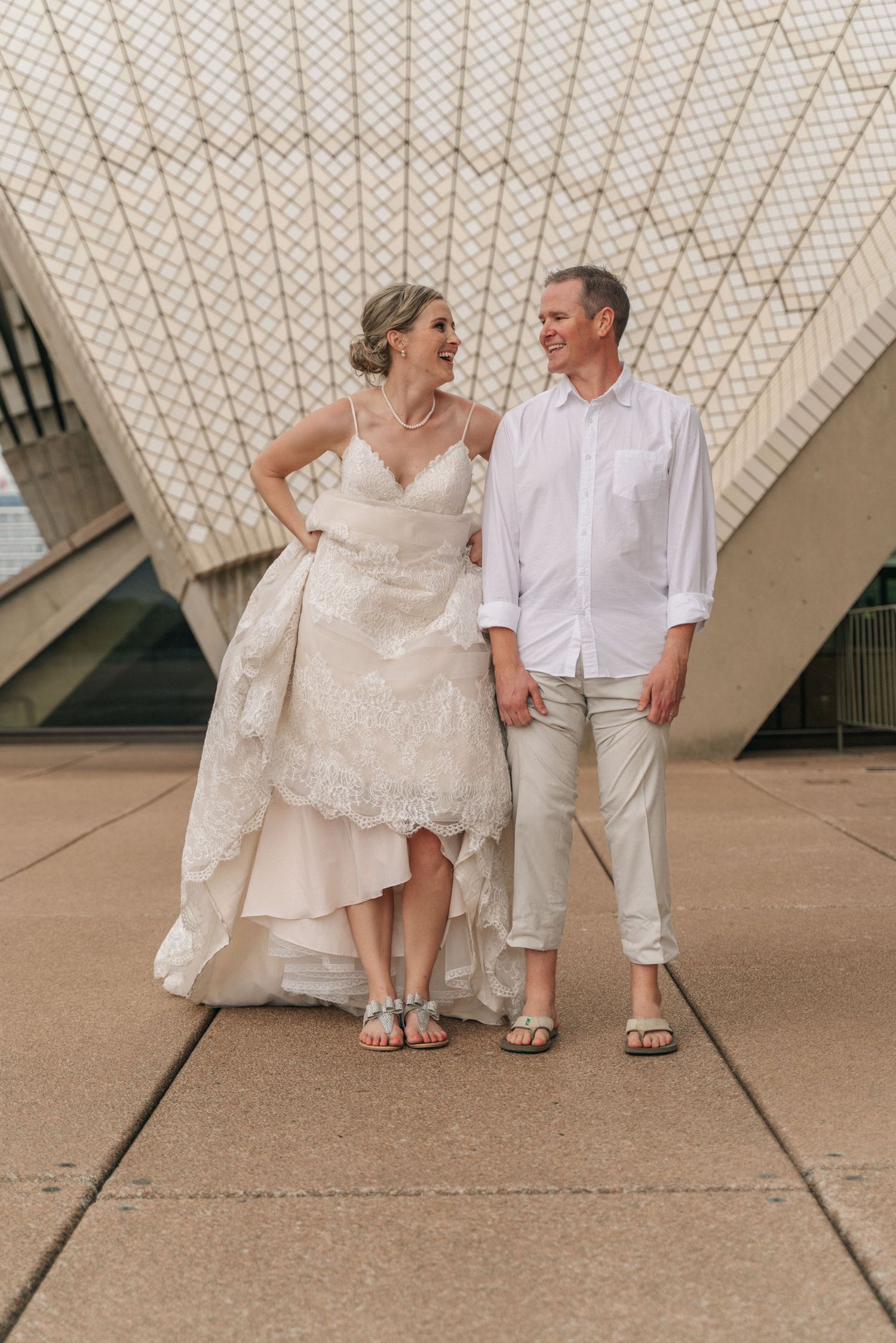Sydney Opera house wedding capture by Bill Chen