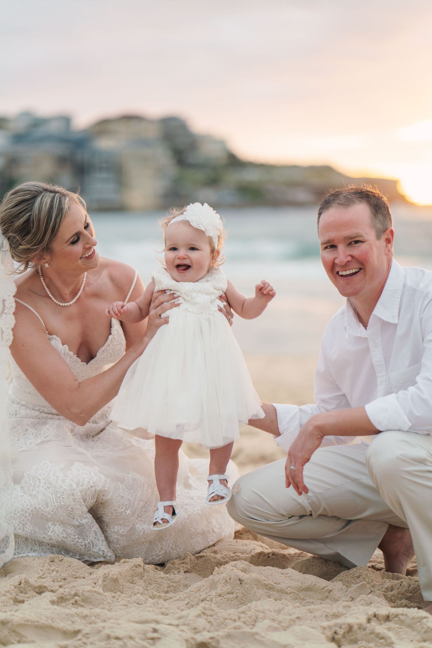 Bondi beach sunrise wedding capture by Bill Chen