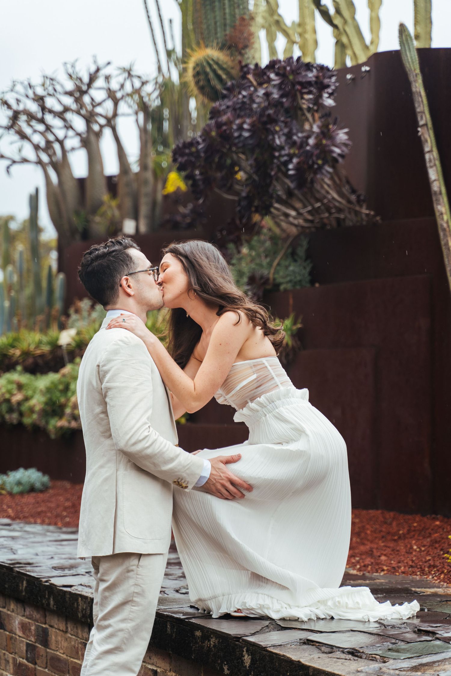 sydney botanical garden wedding by Bill Chen