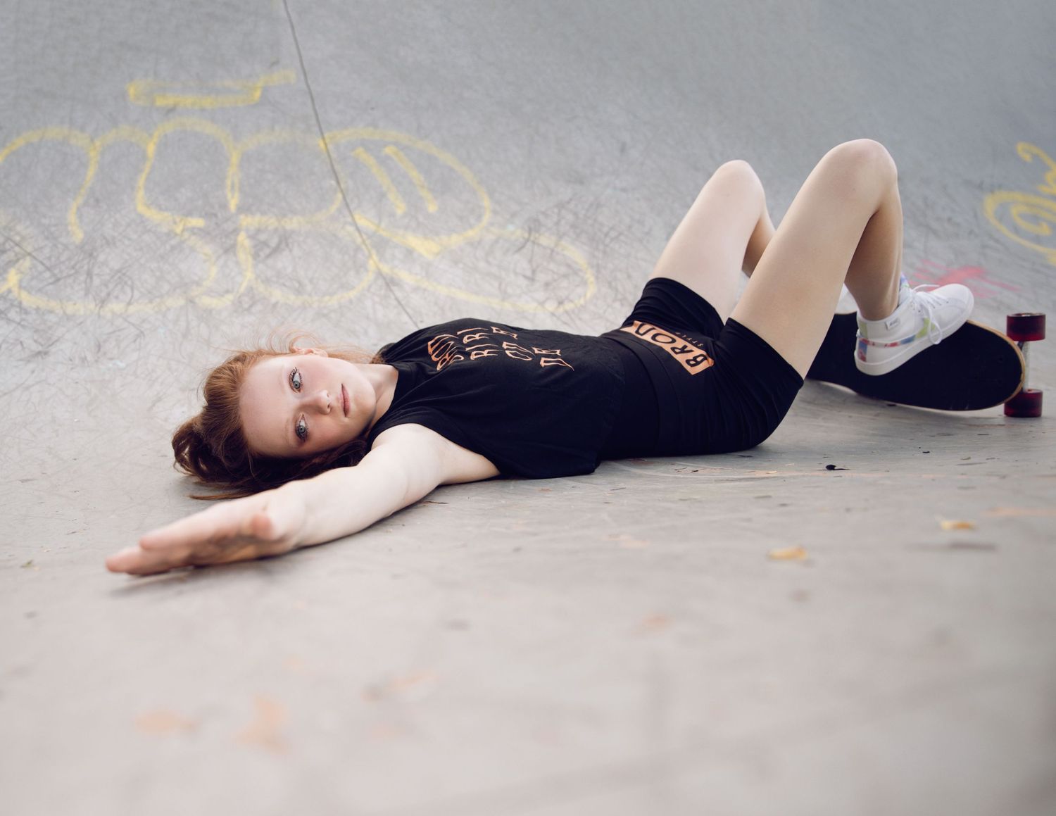 fashion skateboard shoot for magazine