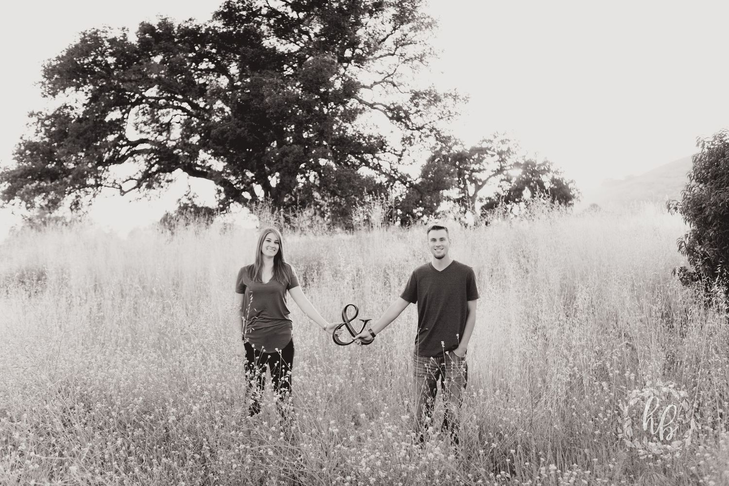 open field camarillo engagement photos