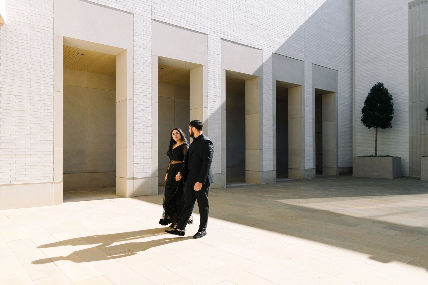 Cinematic engagement picture.