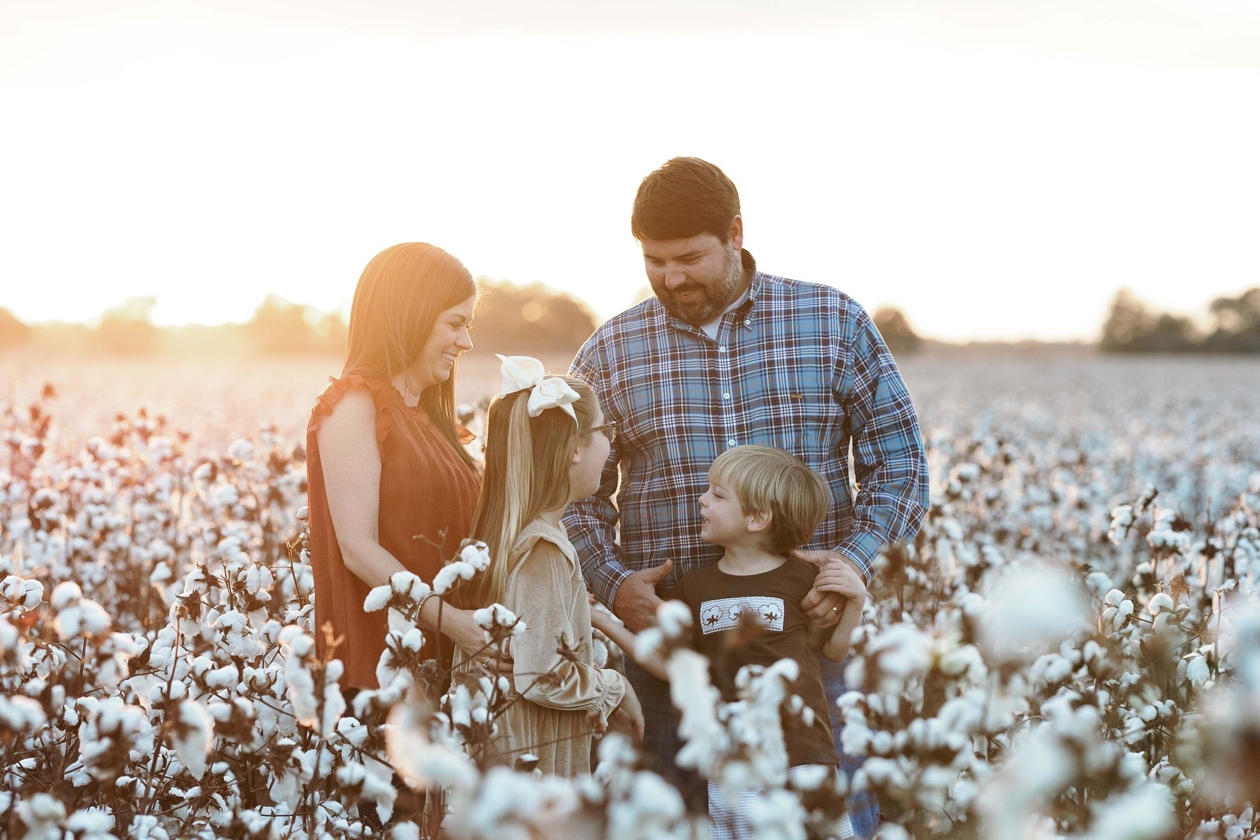Cotton Field Family Photography