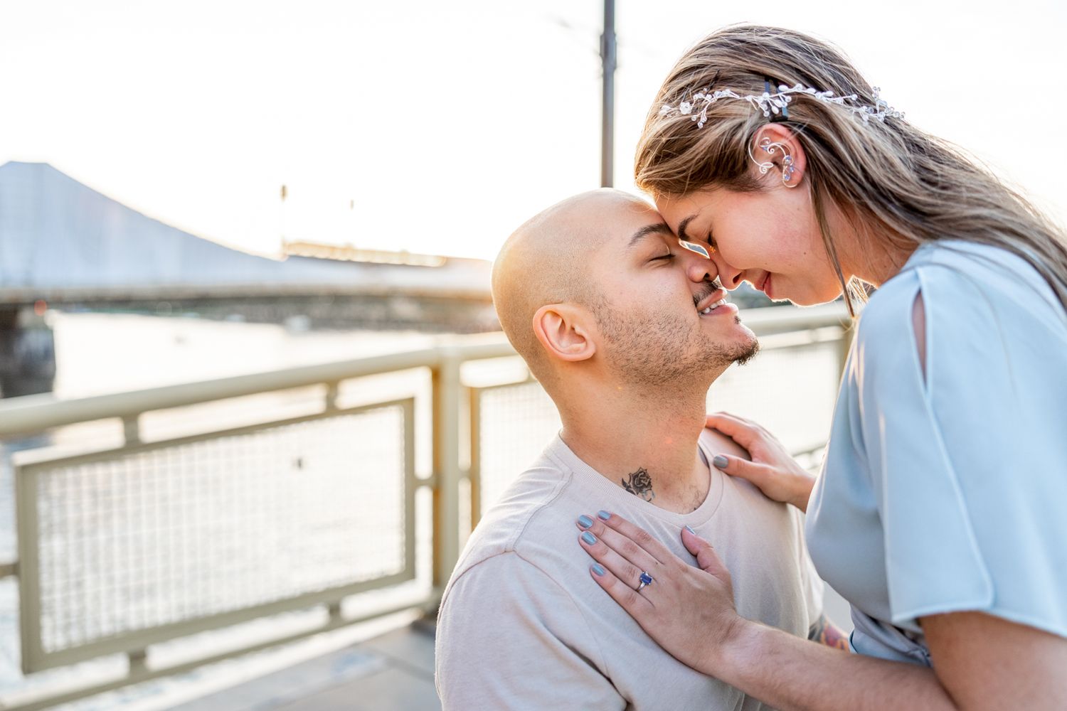 downtown Pittsburgh engagement session