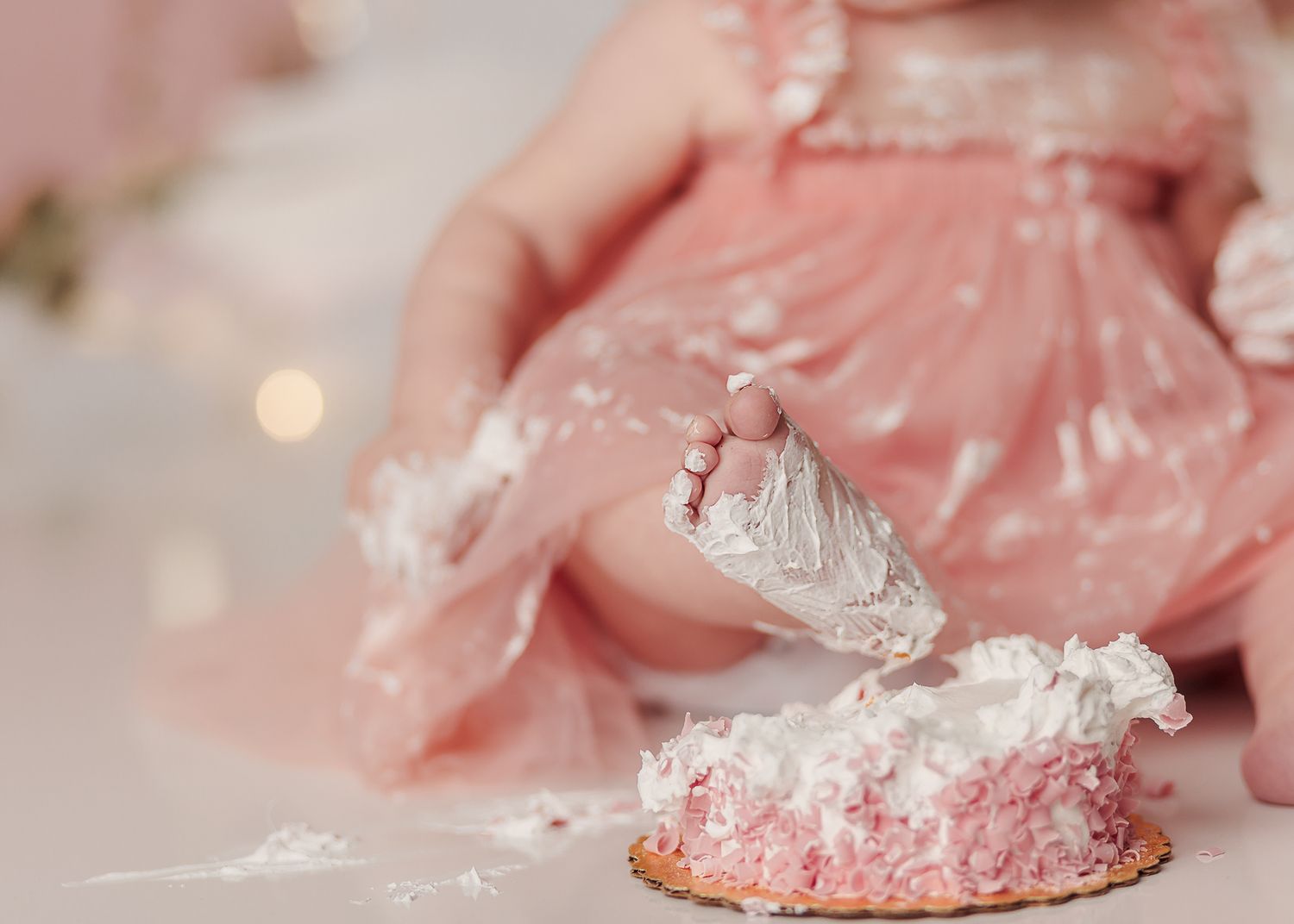 cake smash photography Tulsa princess theme