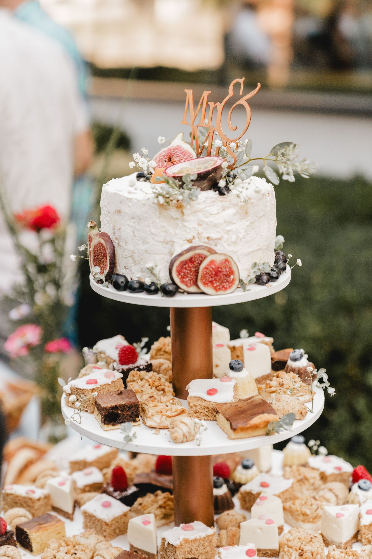 Hochzeitsfotografie einer standesamtlichen Trauung im Schloss Laupheim, Hochzeitstorte