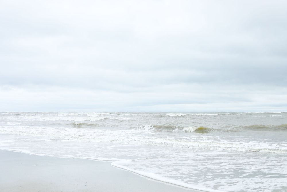 Waves at Isle of Palm beach at Wild Dunes Resort