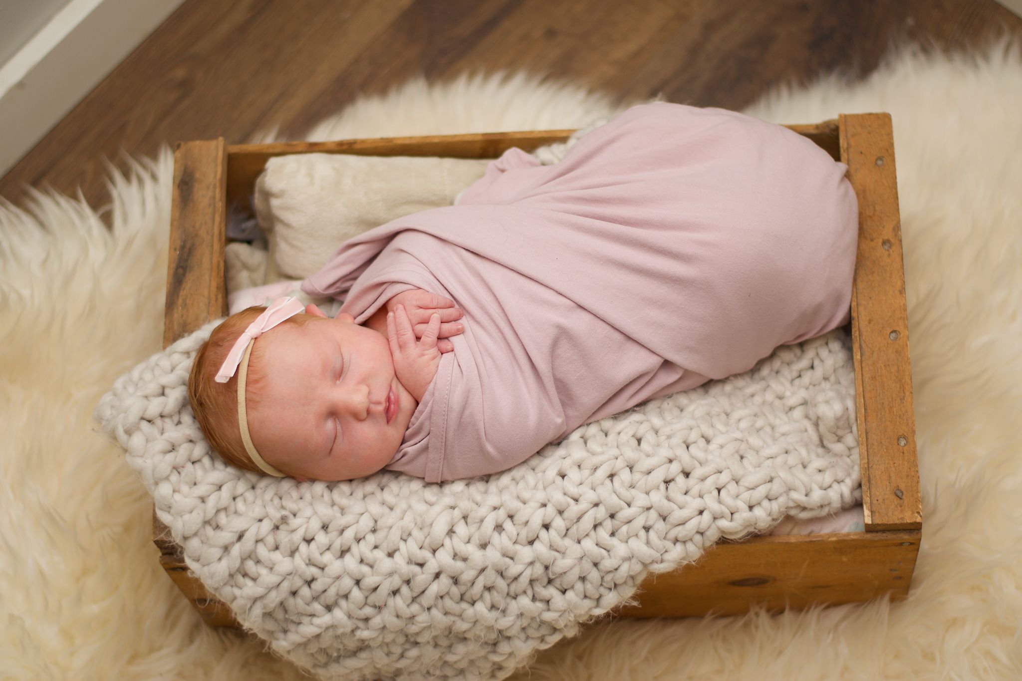 Newborn baby girl photography portrait in Bellingham, WA
