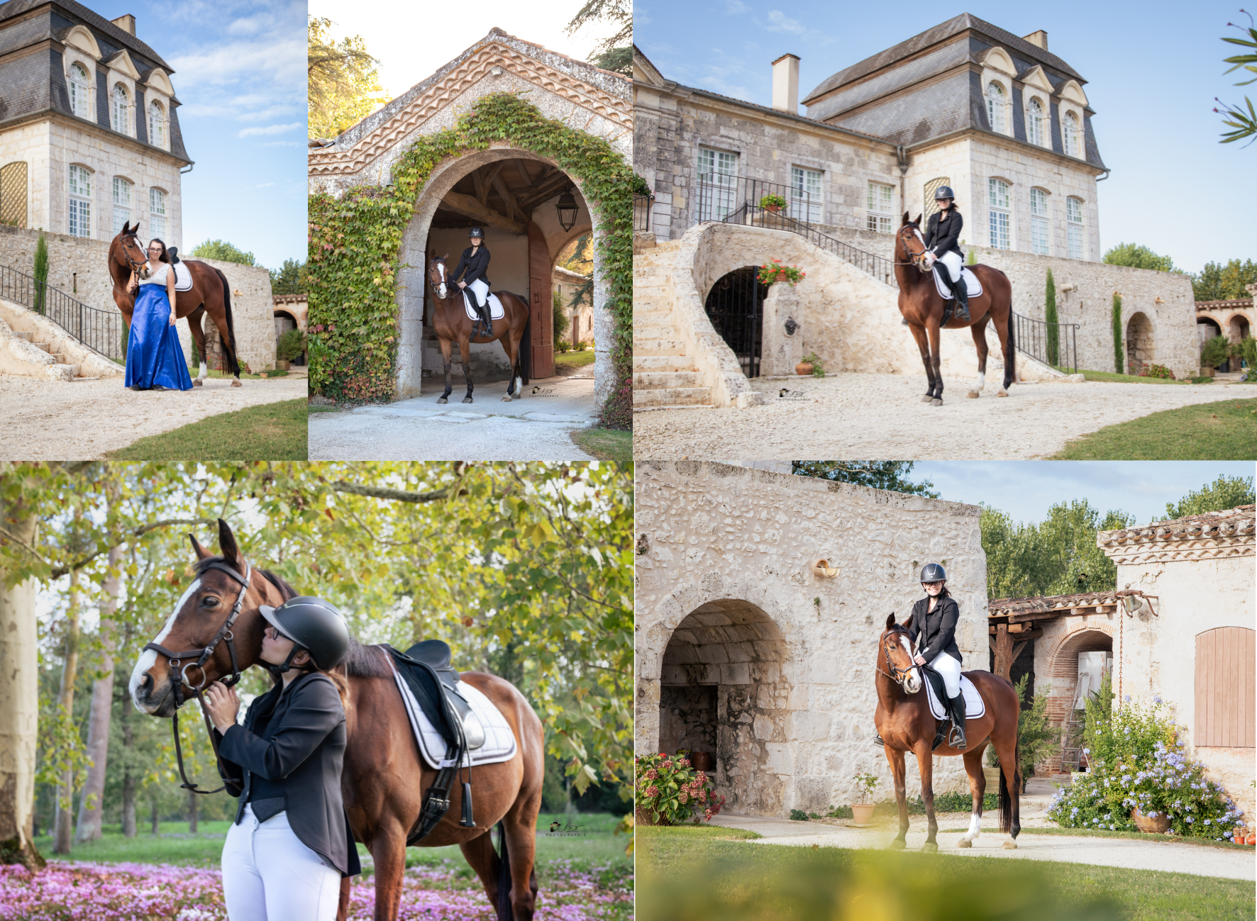photographie équestre château lot et garonne