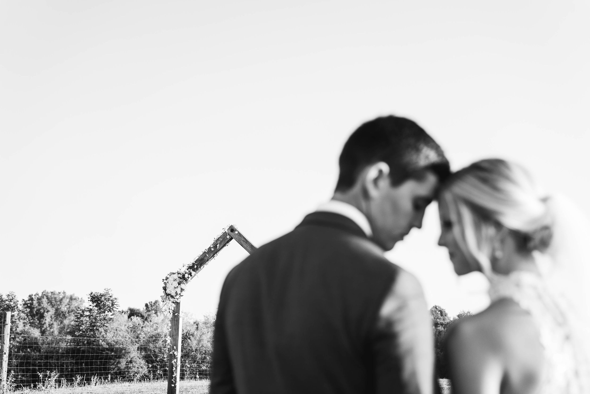 Magic Hour Portraits West Michigan Wedding Photography. Bride and Groom Wedding Poses. Intimate Portrait Photography.