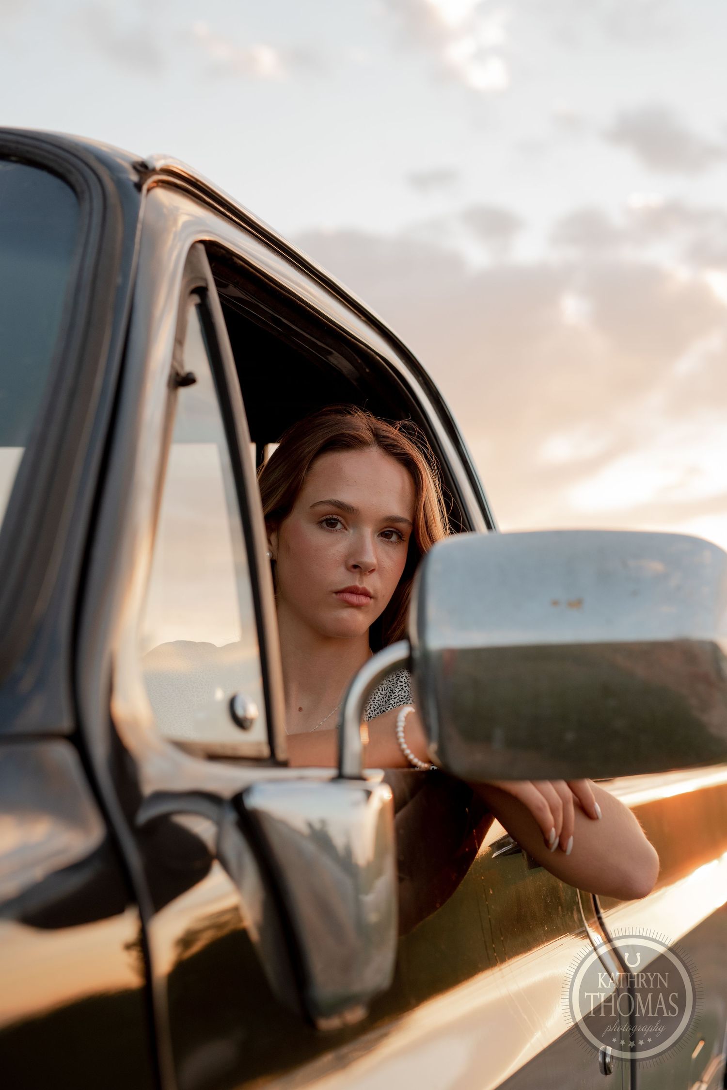 Vintage truck photography with warm sunset lighting and rustic aesthetic.