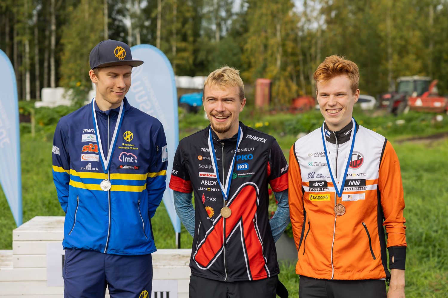 Miika Kirmula, Eetu Savolainen, Touko Seppä - Suunnistuksen SM Pitkä 2023 Joensuu