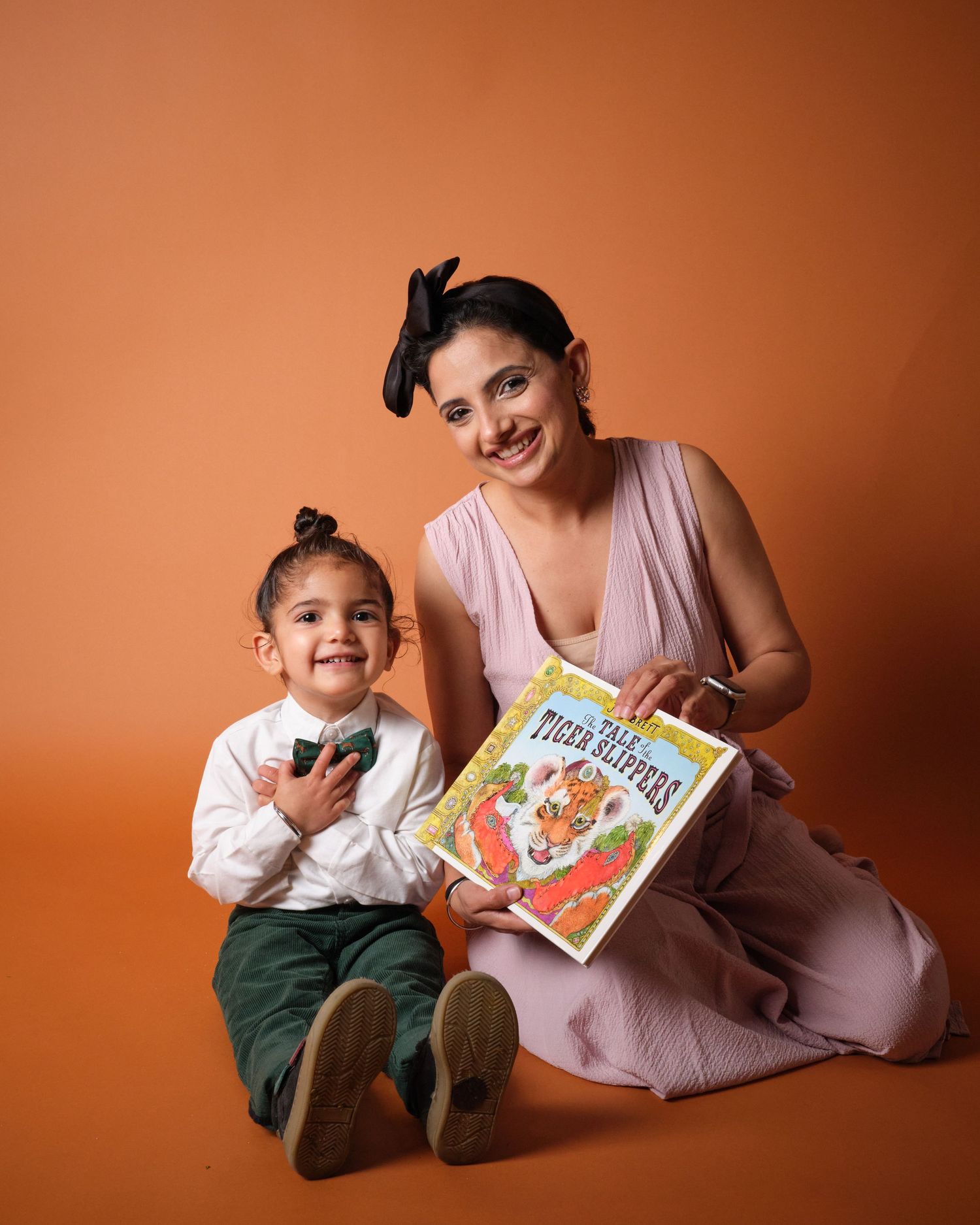 Mother and son portrait. Punjabi Sikh.
