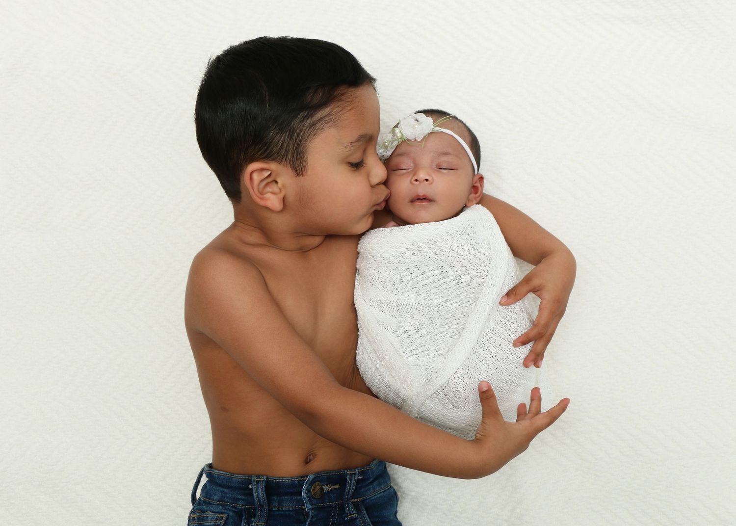 Newborn baby girl and big brother Sibling Session. Newborn Photography Tameside