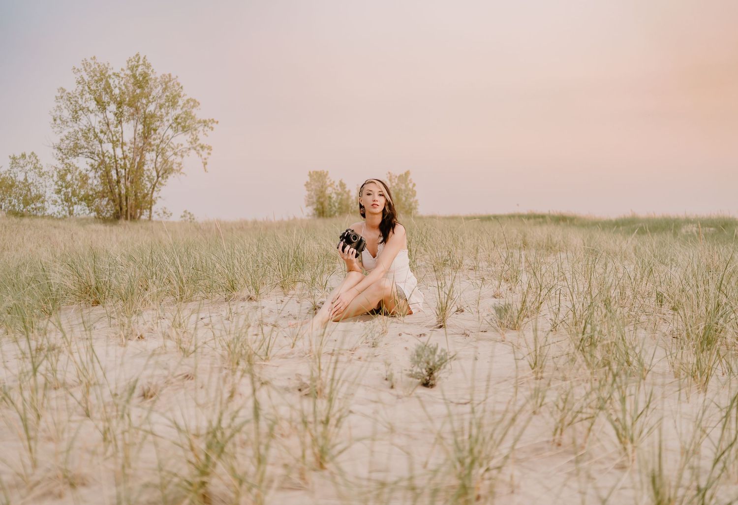 portraits on beach