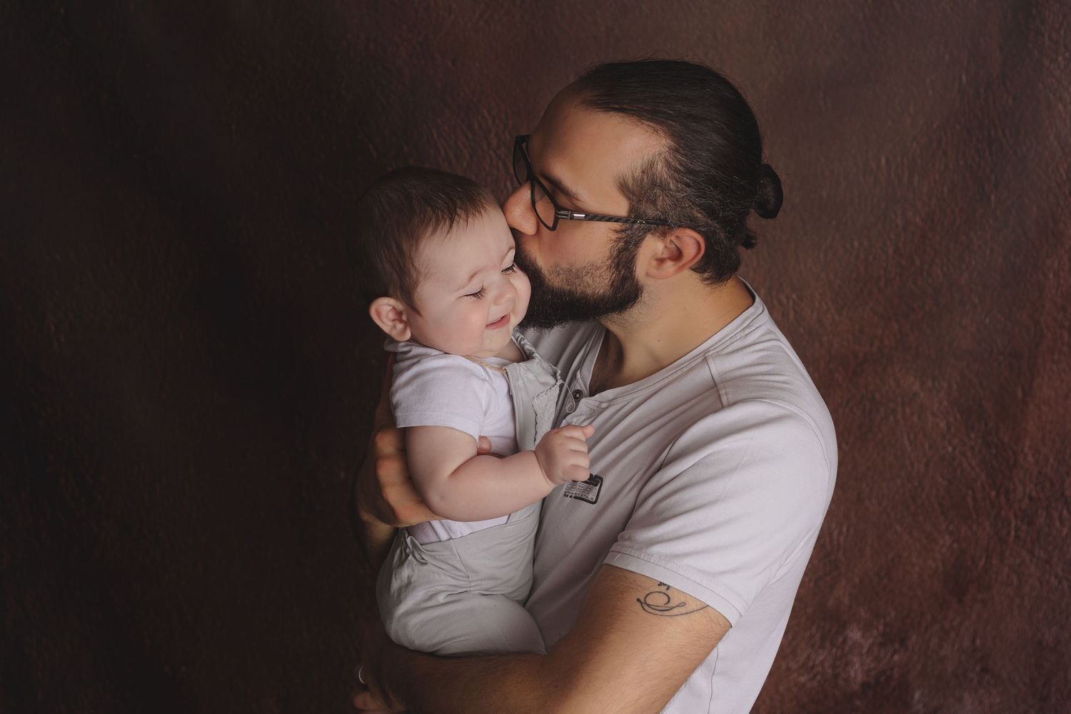 Séance photo bébé avec Papa à Soissons