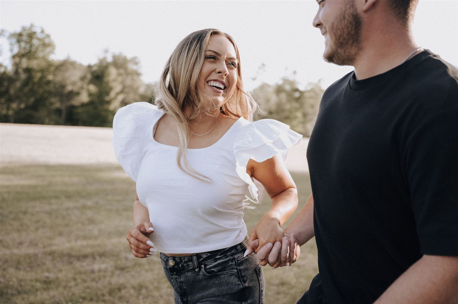 engagement photography session in The Woodlands, Tx
