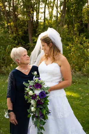 bride and grandmother