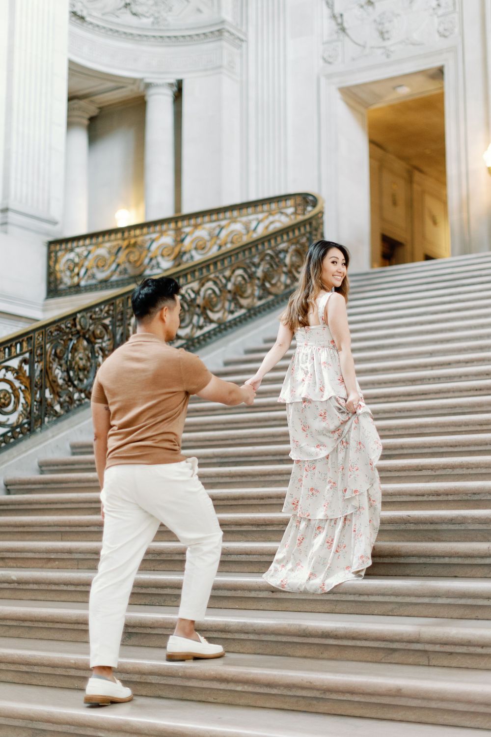 las vegas wedding photographer photography engagements photos engaged california nevada san francisco city hall asian