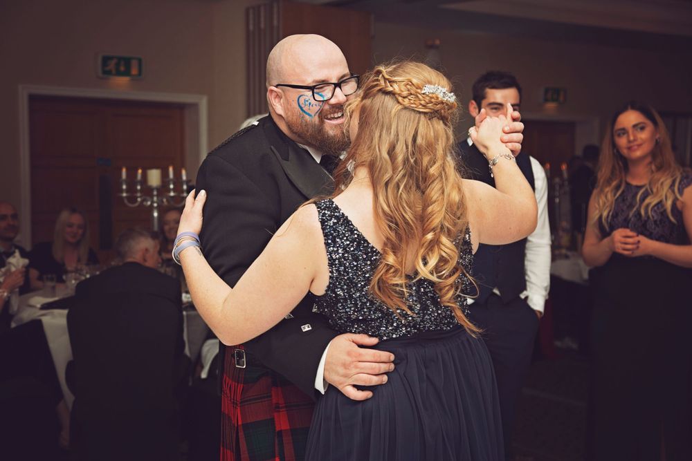 Couple dancing at Shendish Manor event