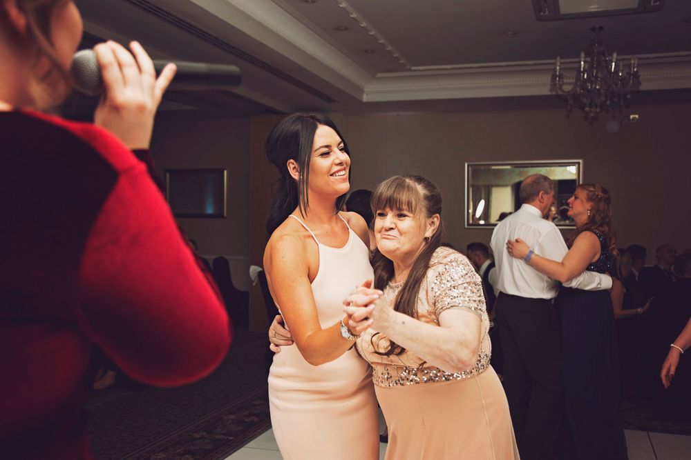 Mother and daughter dancing at Shendish Manor event