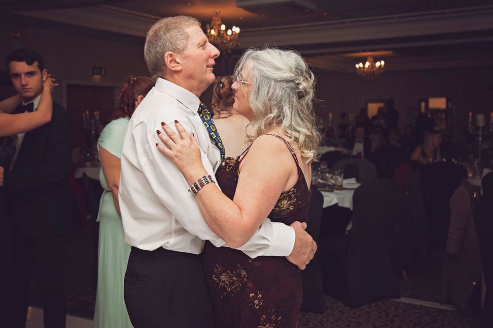 A couple dancing at a charity event in Hertfordshire