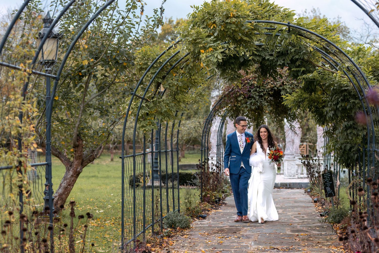 Bride and Groom posing after ceremony in Bristol