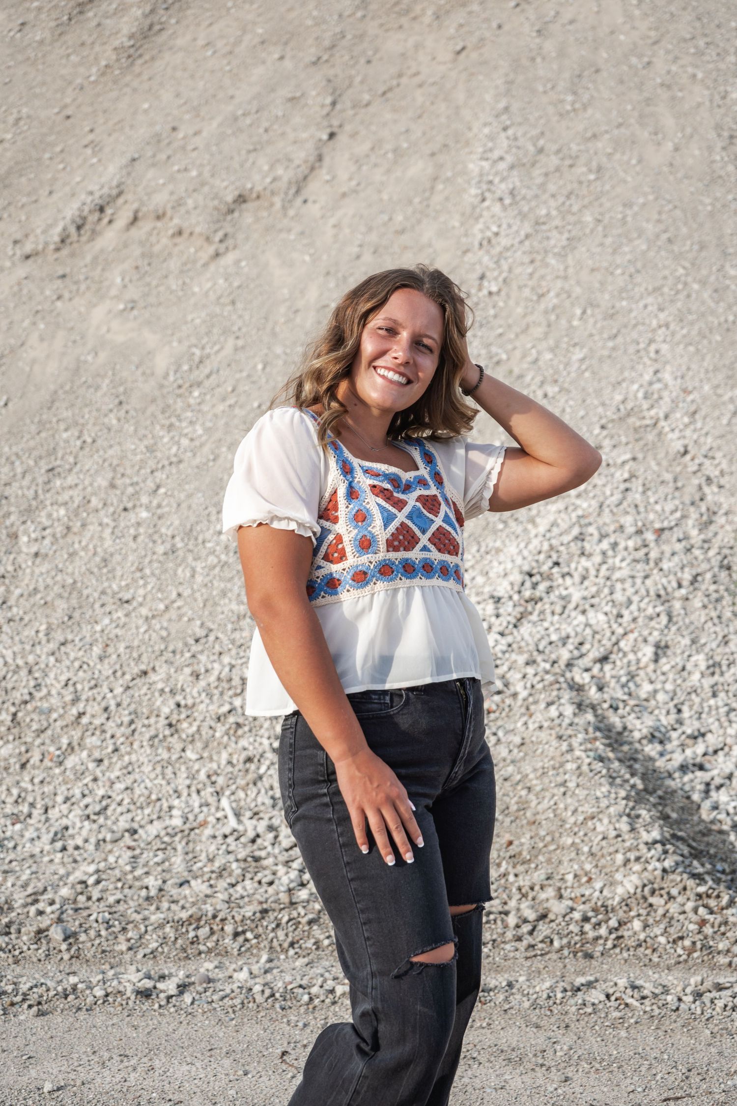 Senior portrait of a girl
