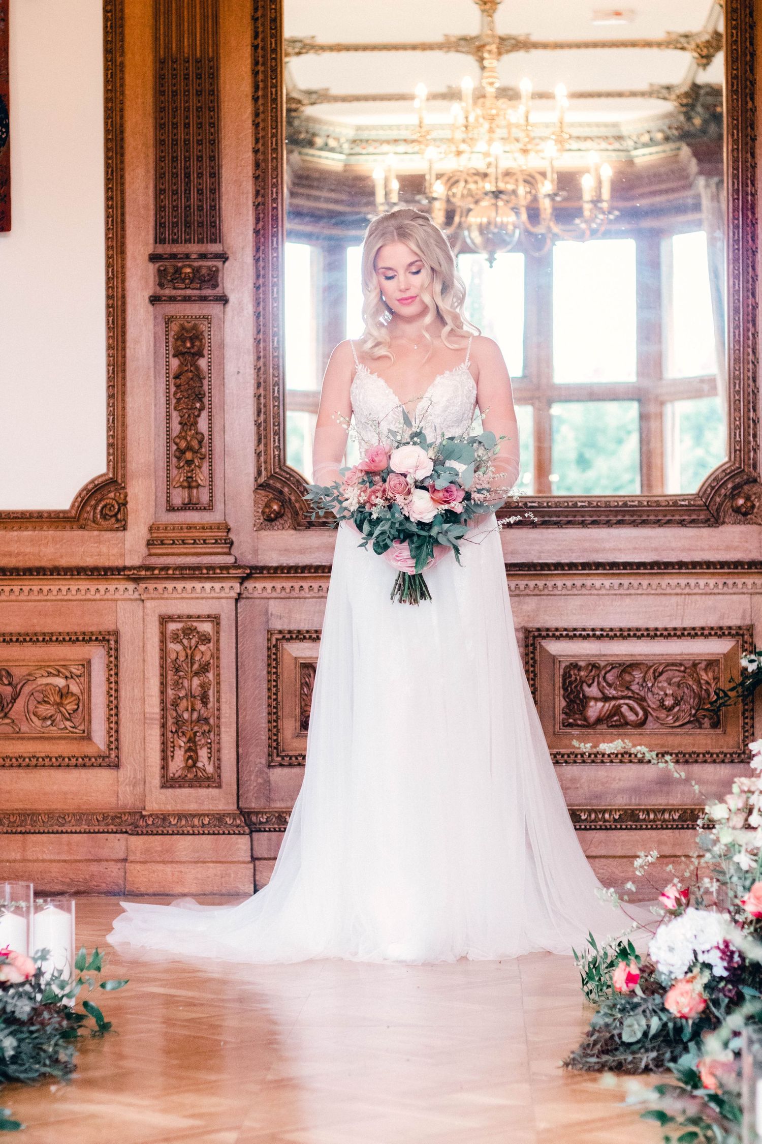fine art bridal portrait elegant and romantic