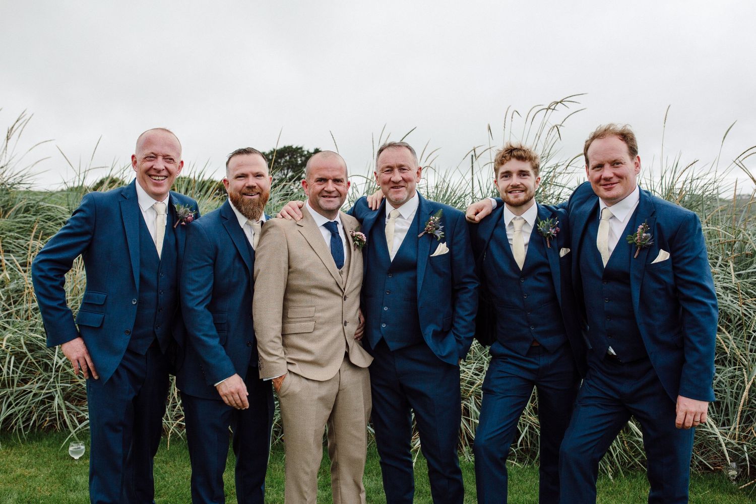 groom and groomsmen at Dunmore House in Werst Cork Wedding