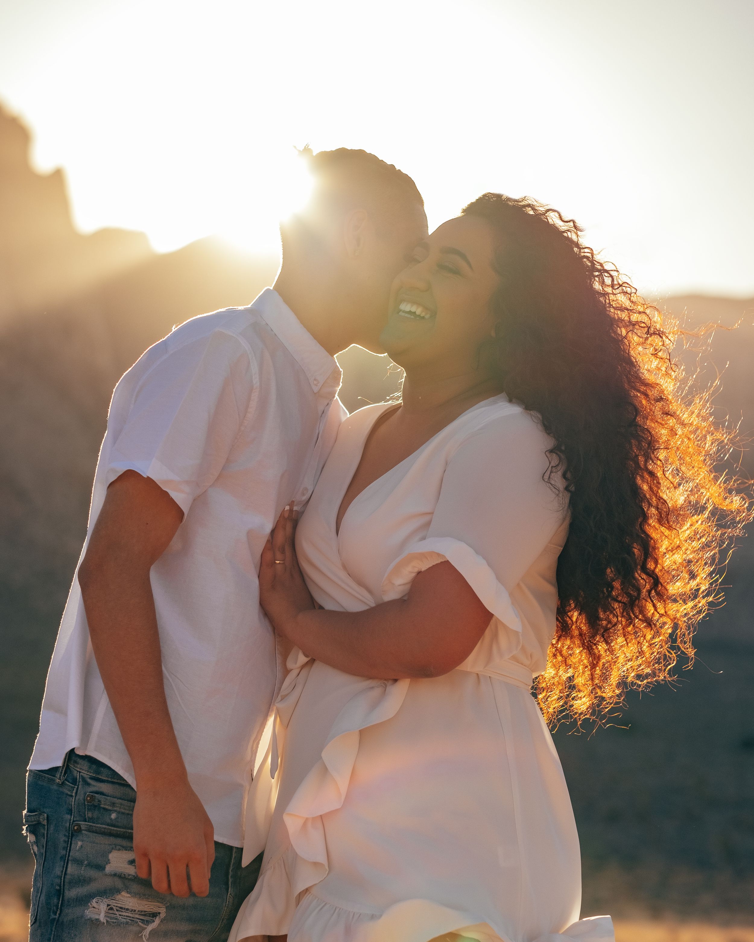 A photoshoot of young love.