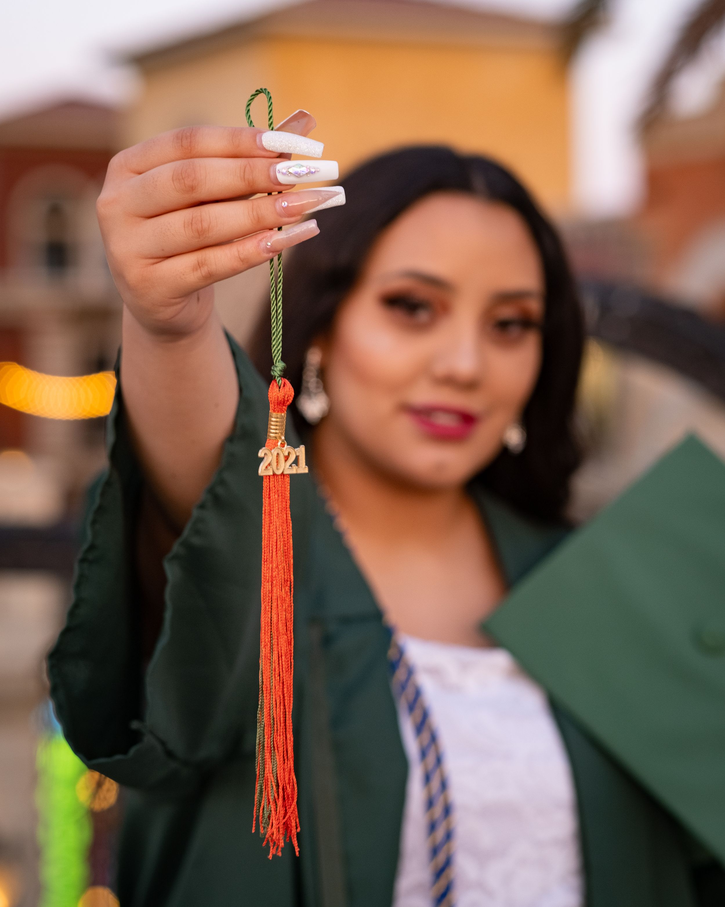 A graduation photoshoot in Las Vegas.