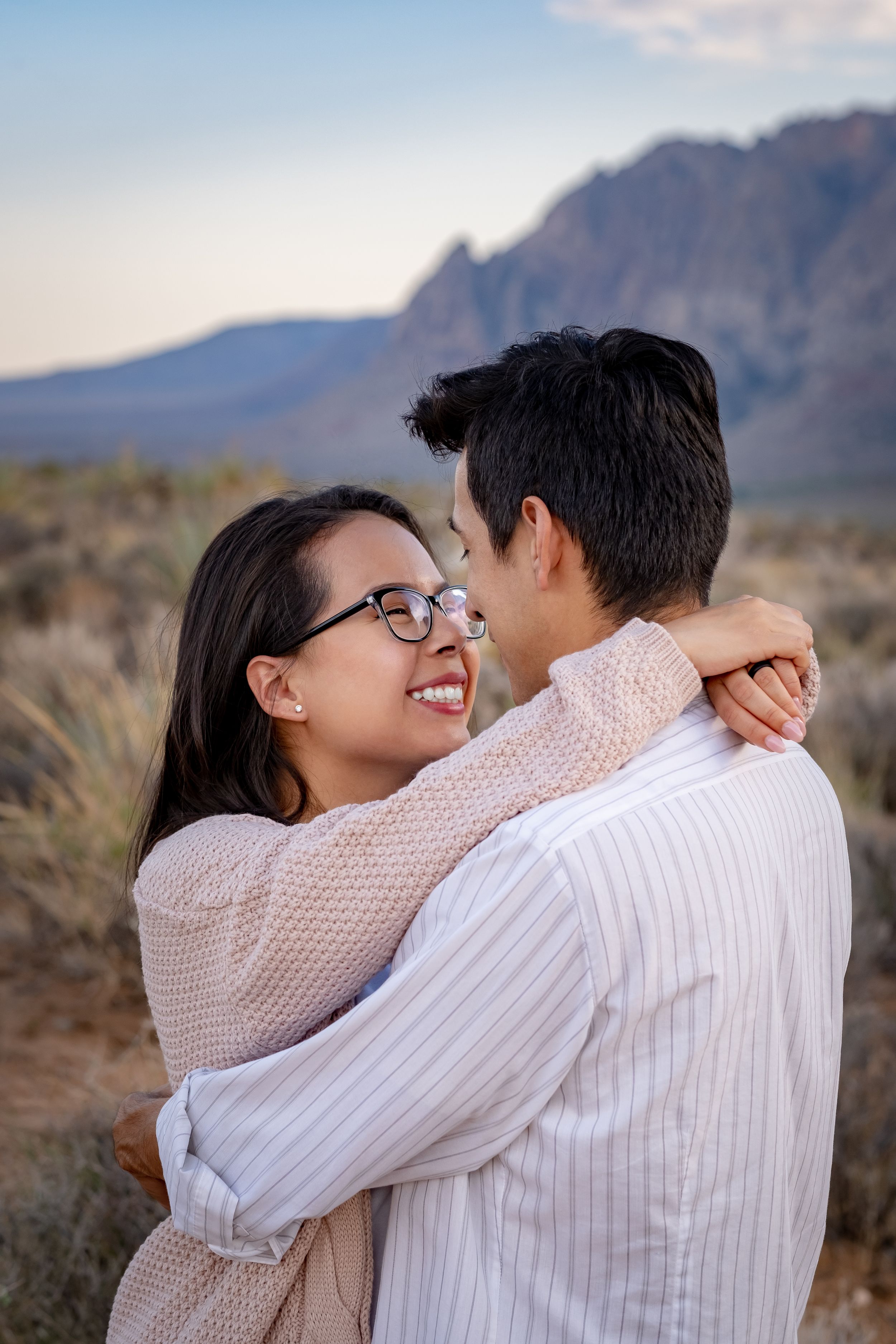 A photoshoot in Las Vegas Red Rock.