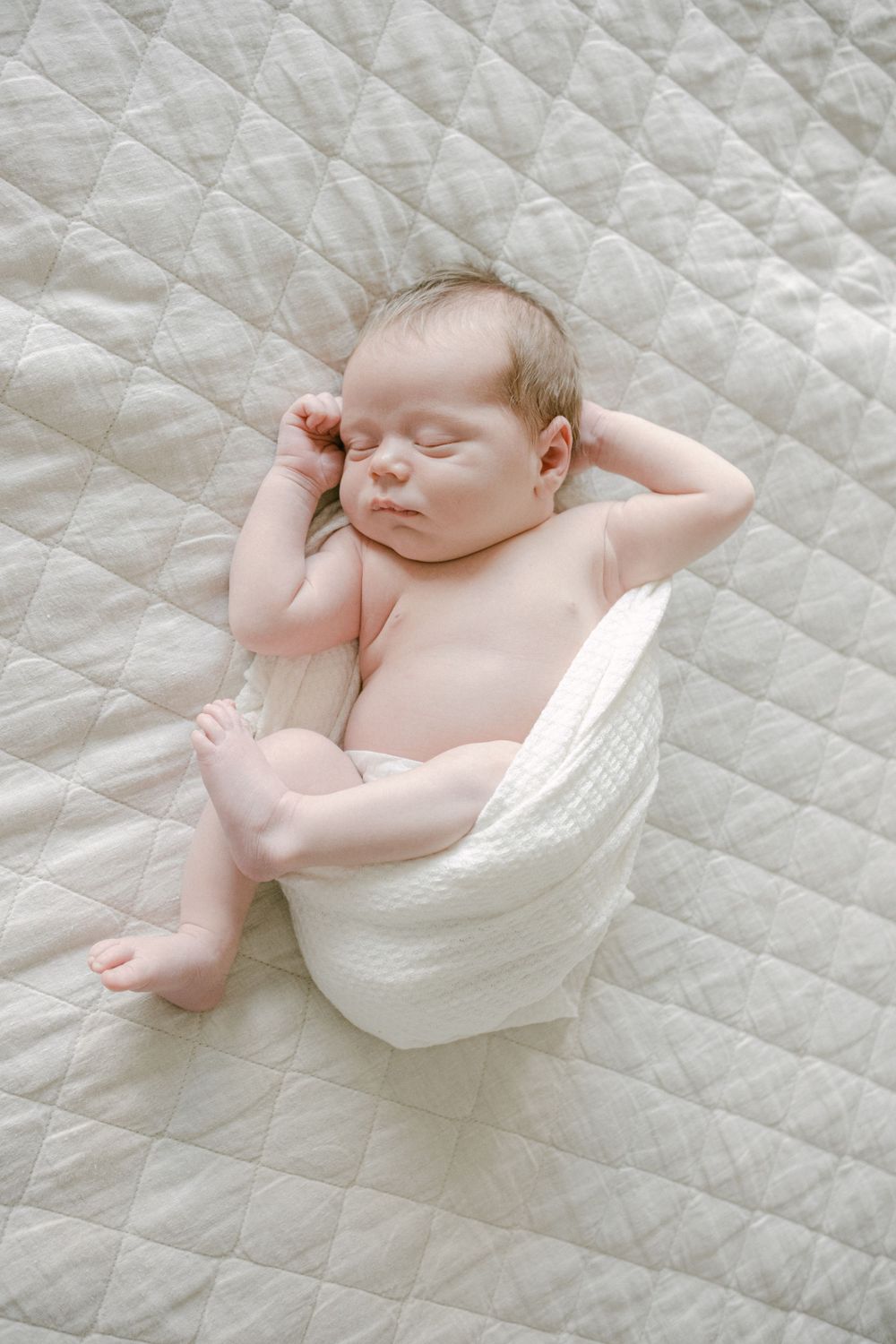 Sleeping newborn at home in Salt Lake City Utah with Michelle Deppe Photography.