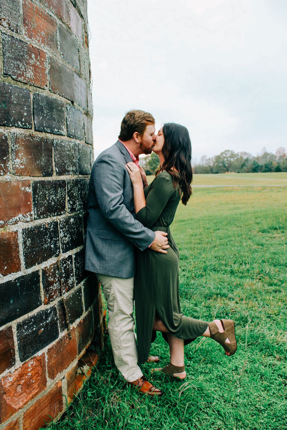 Fall Silo Field Engagement Session in Panola, Alabama Cody + Julie