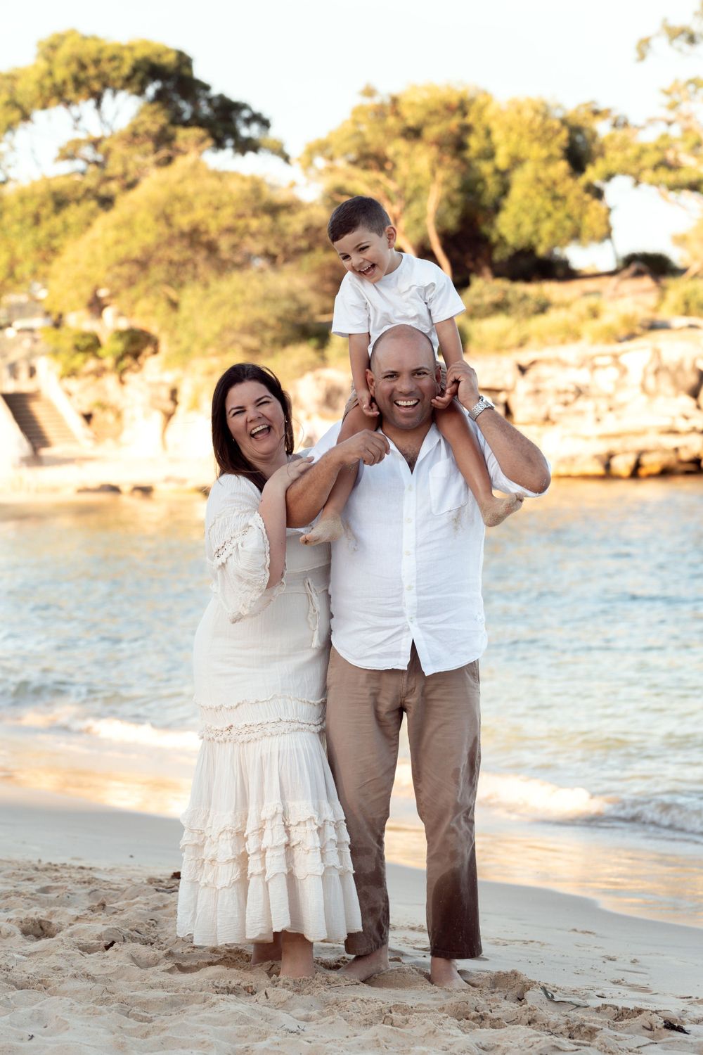 happy family moments at balmoral beach photoshoot
