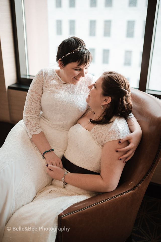 Downtown Columbus Wedding Couple