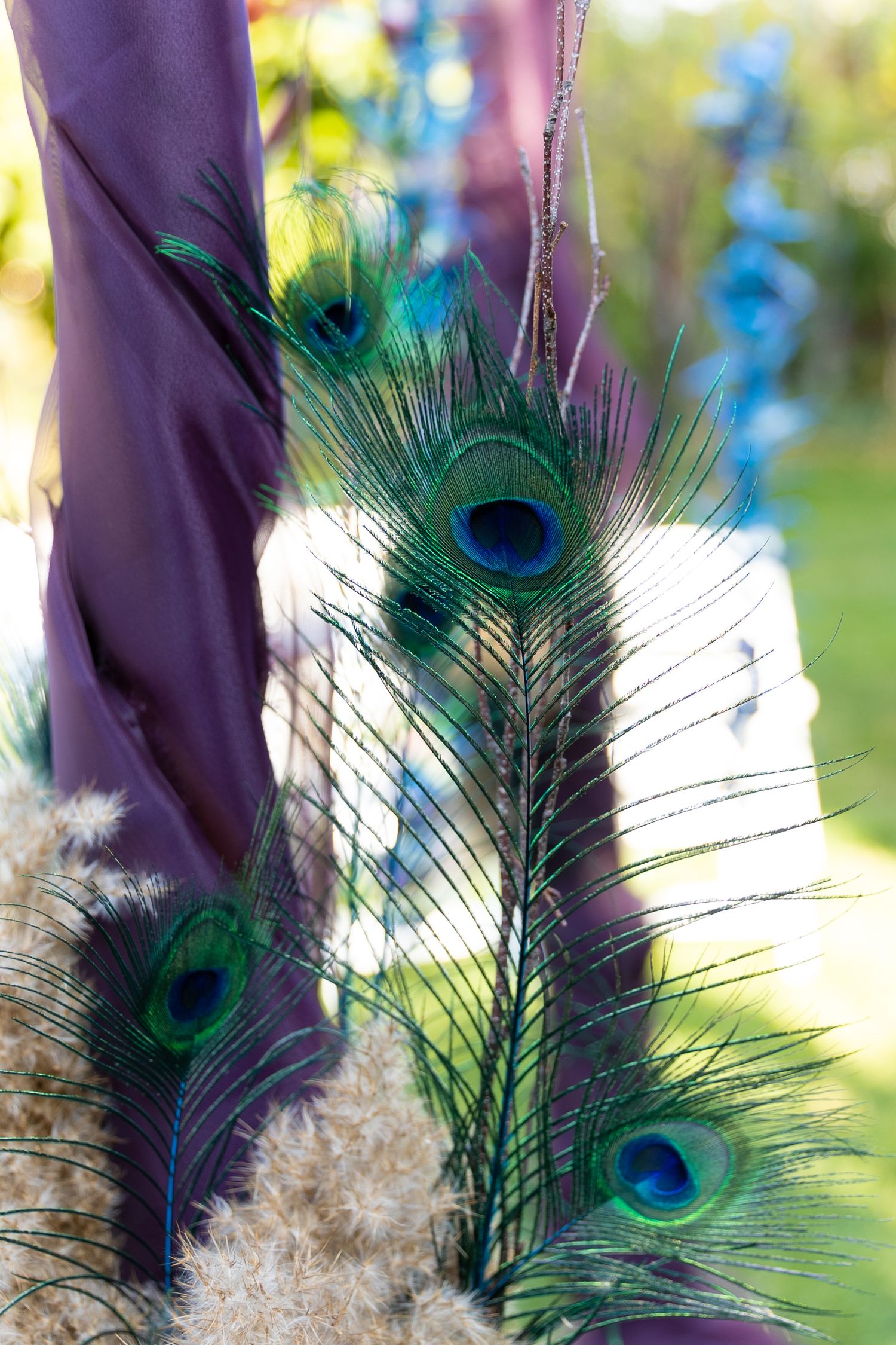 Wedding altar decorations for the ceremony.