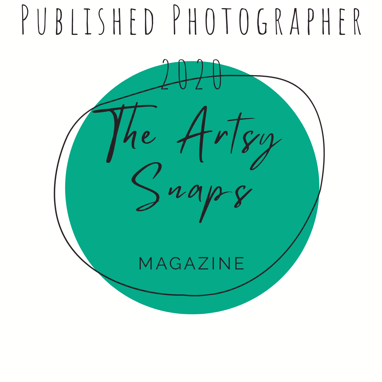 Collection of green circular photography magazine and publisher logos on white background.