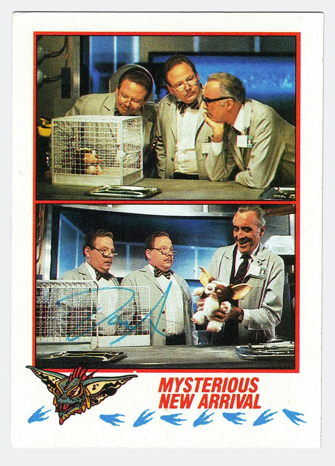 Signed Gremlins 2 movie trading card