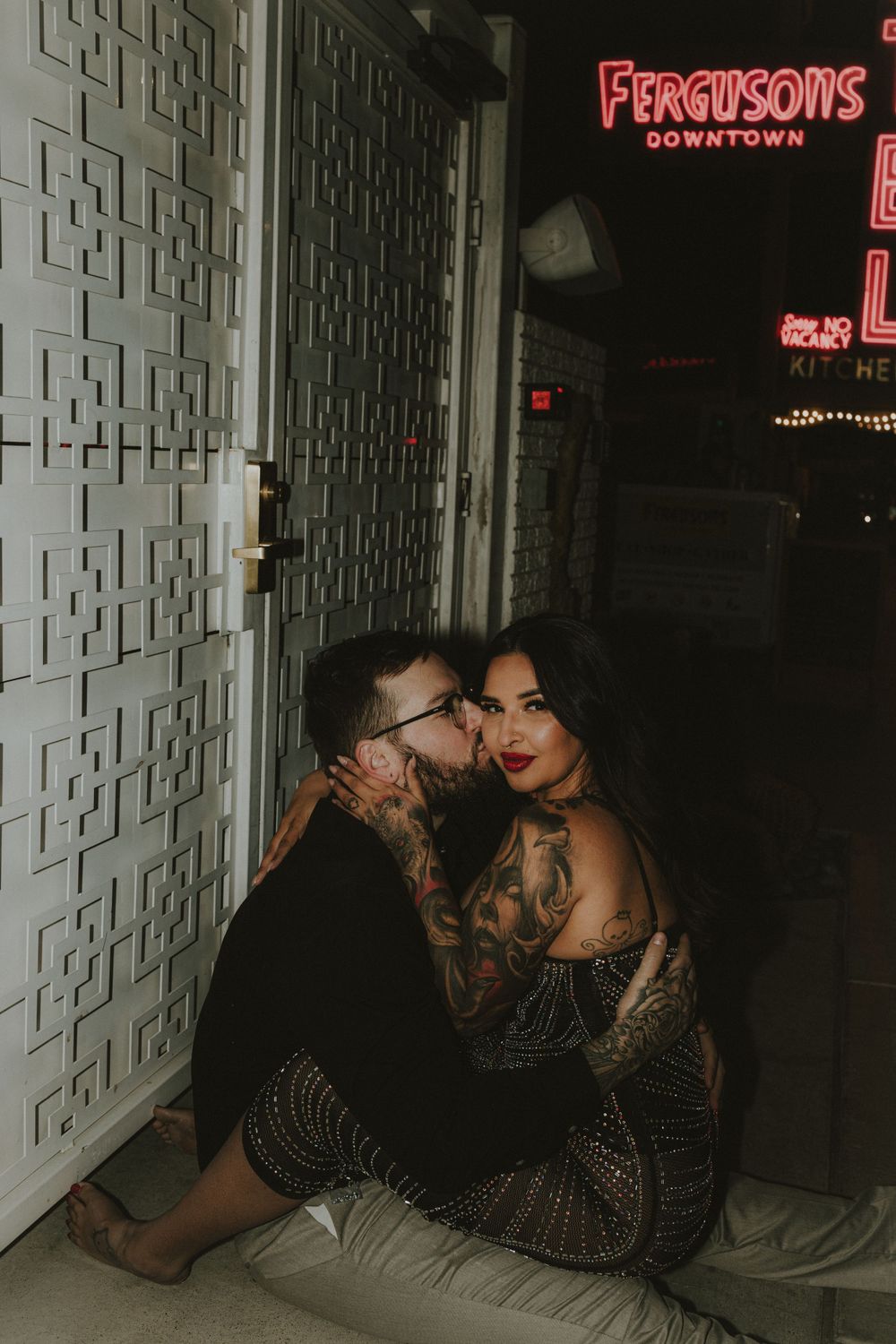 Fremont Street Elopements, Engagement Photographers, Las Vegas Elopement